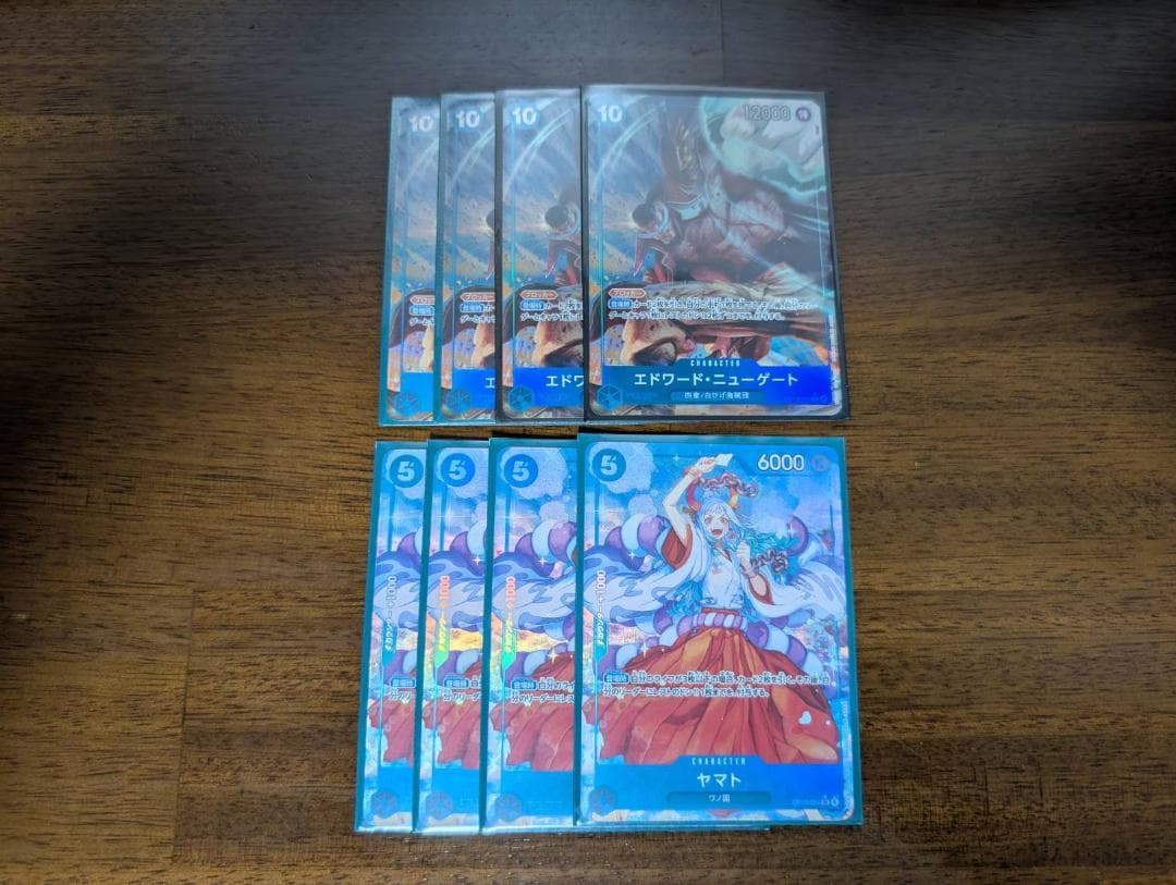 ワンピースカード パラレル 赤青エース フルパラ デッキパーツ