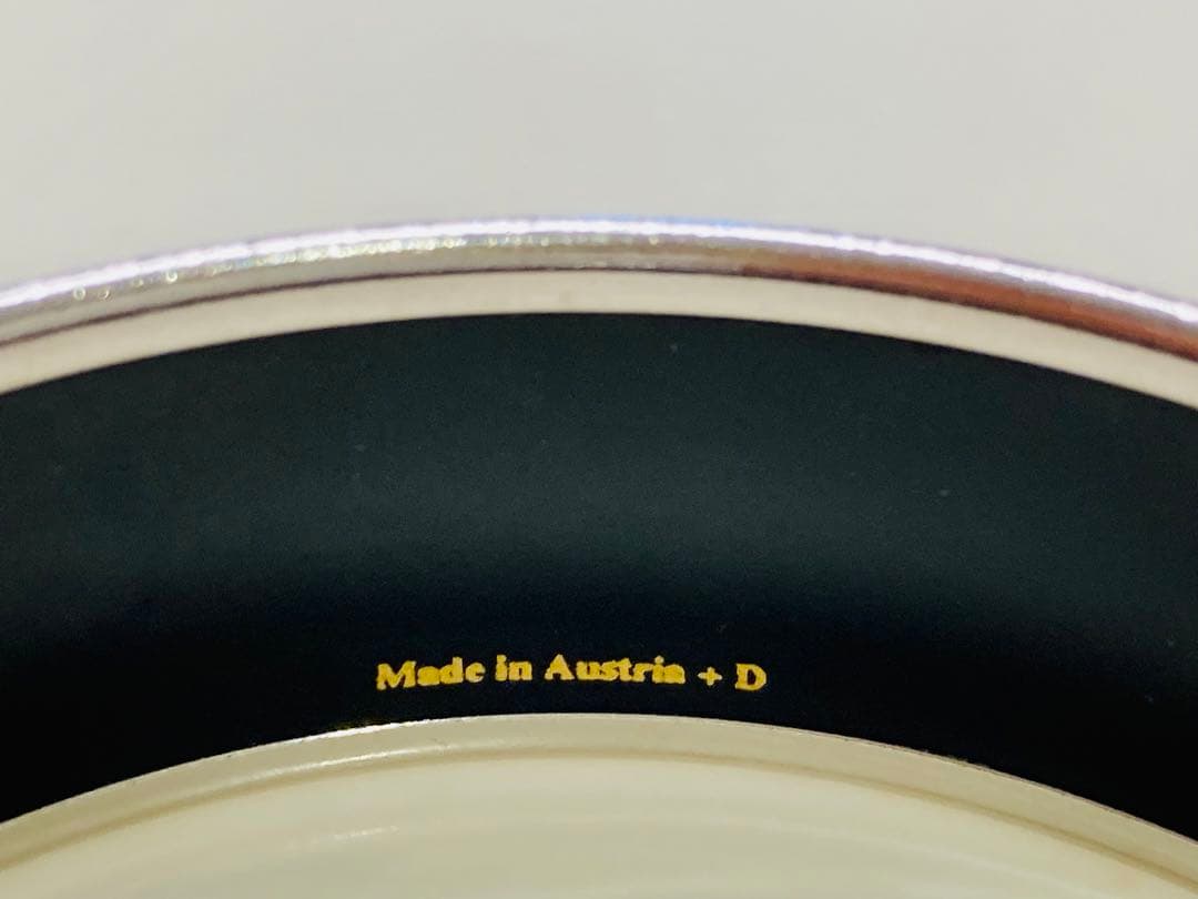 【美品】エルメス　HERMES エマイユ　バングル　七宝焼き　シルバー