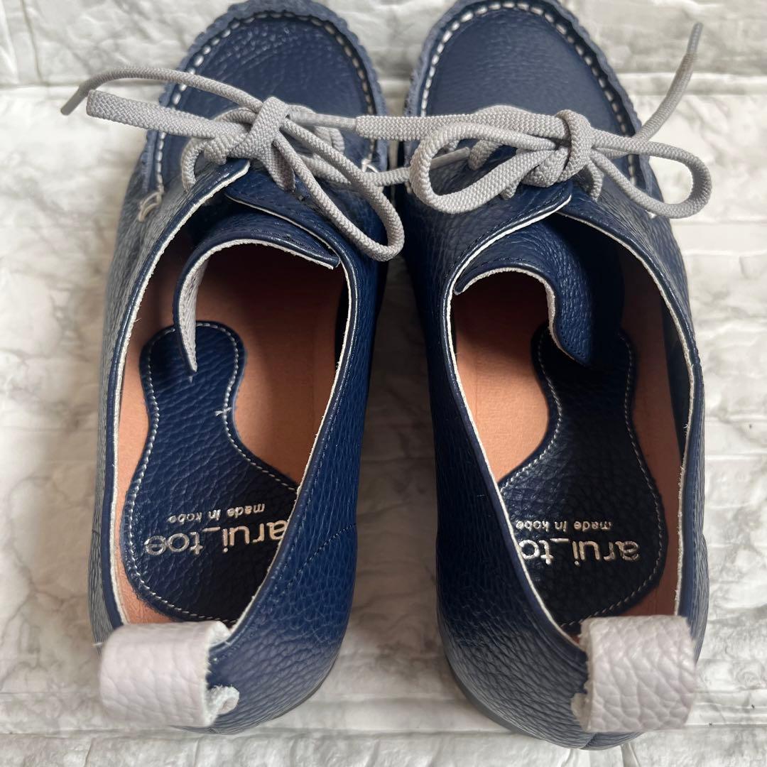 arui_toe アルイトウ コンフォート レースアップ デッキシューズ