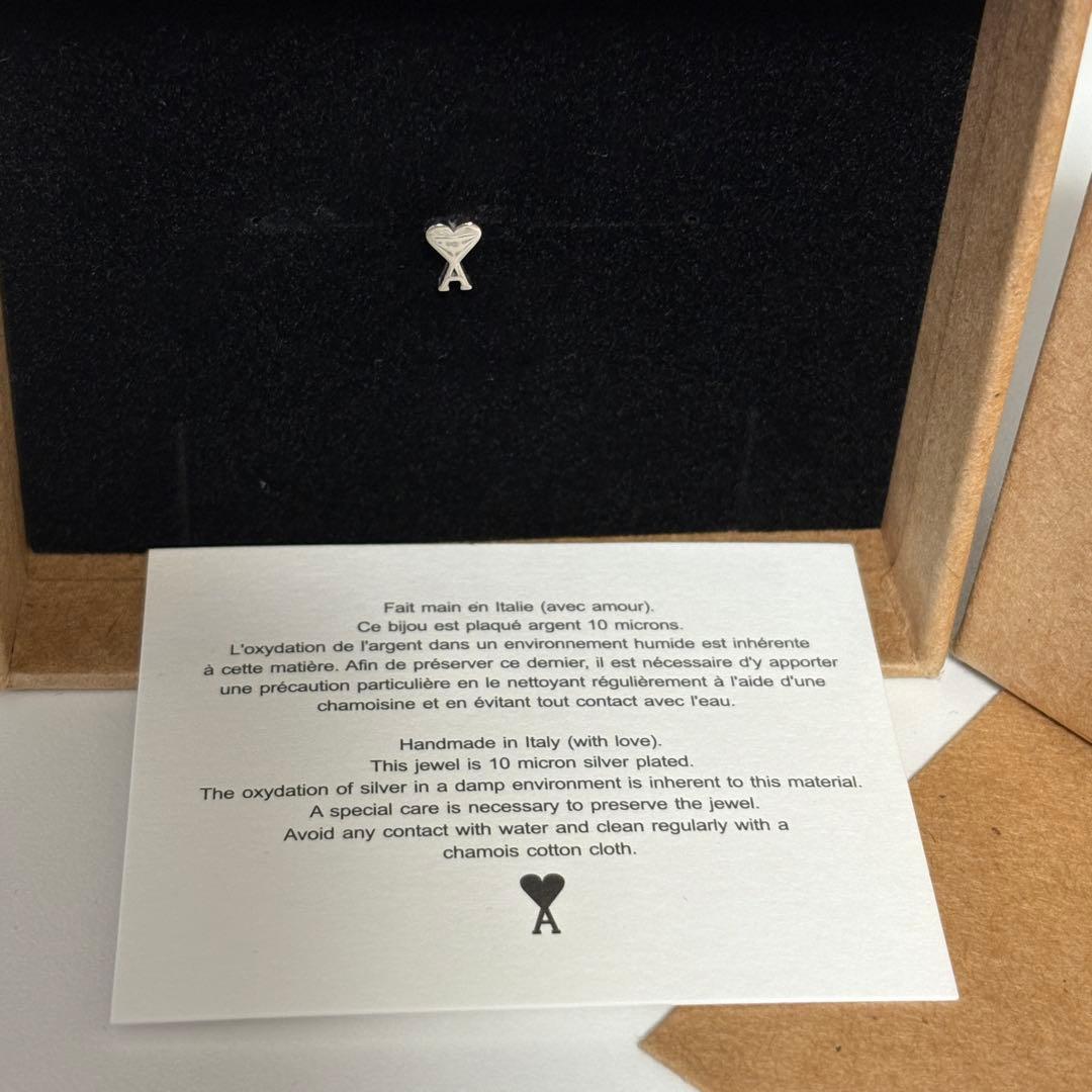 Ami de Coeur ピアス パラジウムプレーテッド ブラス ピアス