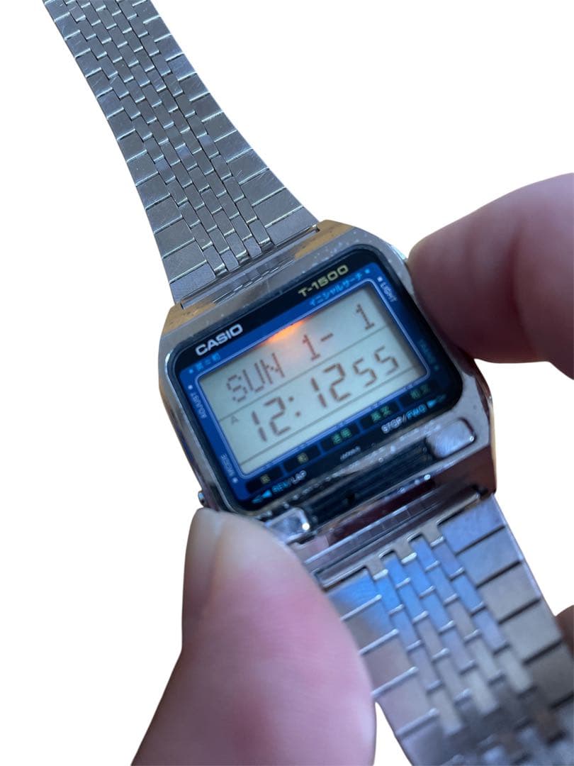 CACIO カシオ 腕時計 T-1500 昭和レトロ ビンテージ チープカシオ