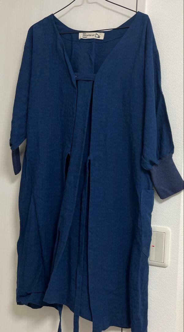 kapoc 割烹着 紺色