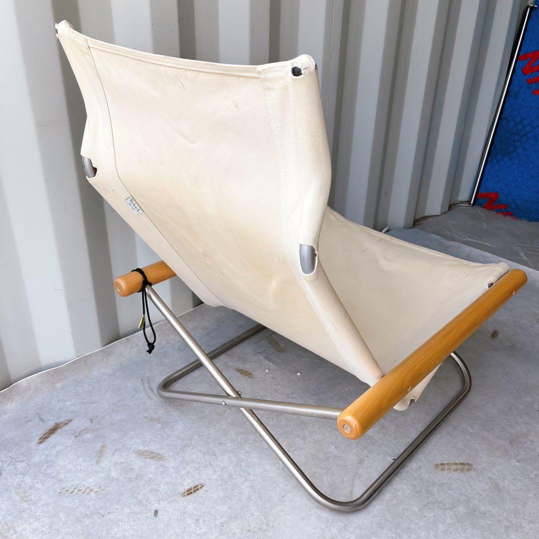 取付無料！ニーチェアX ナチュラルキャンバス地 折り畳み可リラックスチェア✨