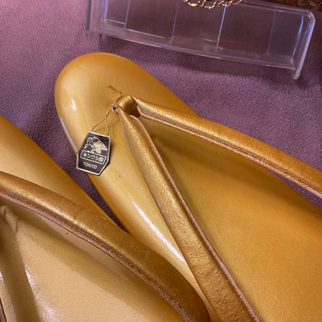 最高級　キンワシ印の豪華な　　　　　　バッグと草履セット　新品