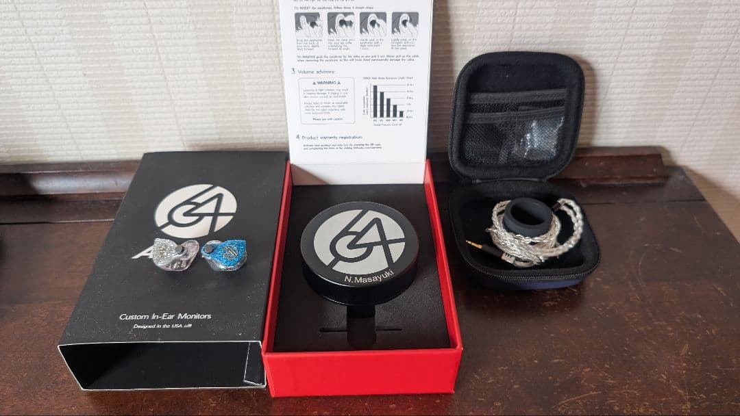 【大特価！】 64audio N8 カスタムiem ケース付き