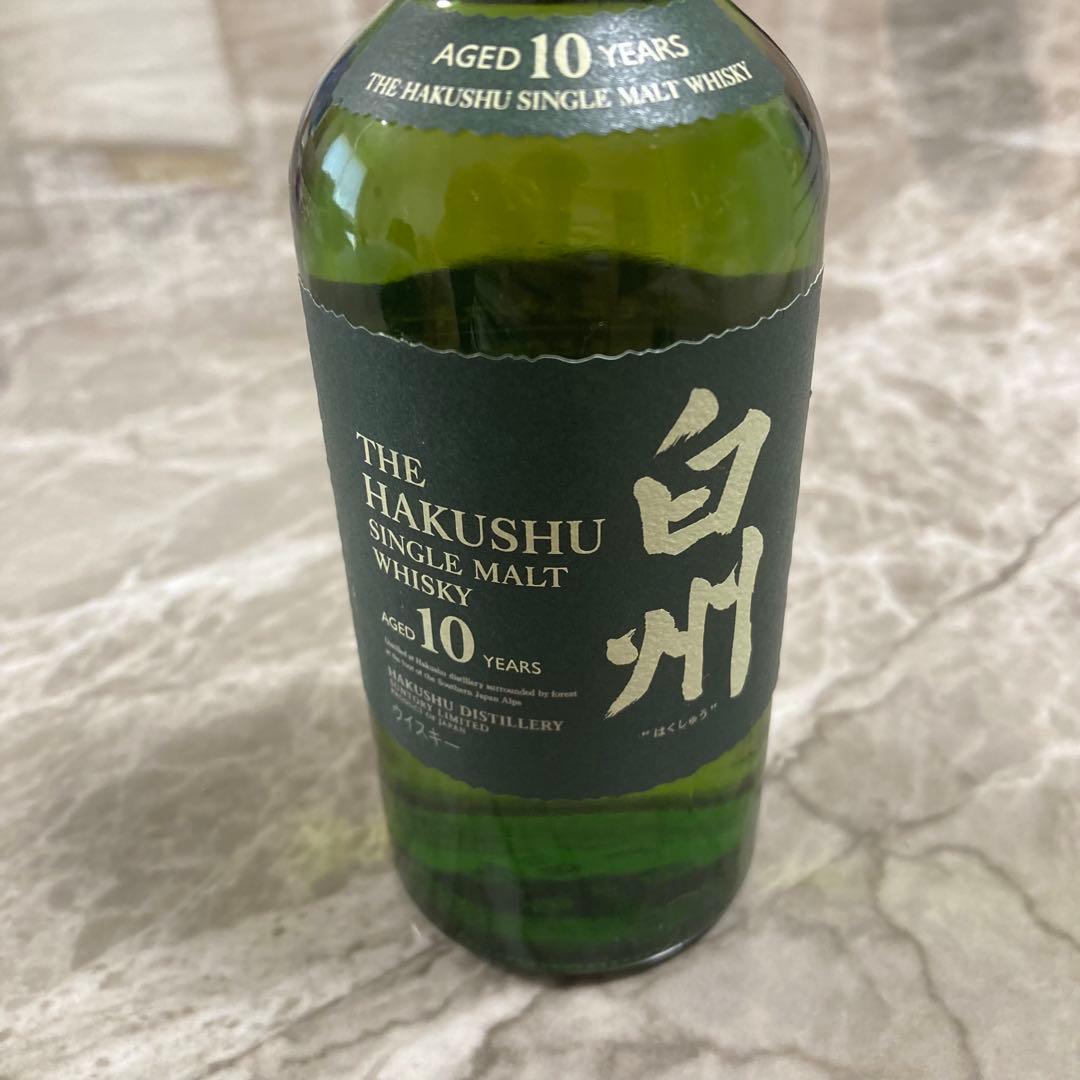 白州 10年 シングルモルトウイスキー 180ml 新品未開栓 希少　サントリー