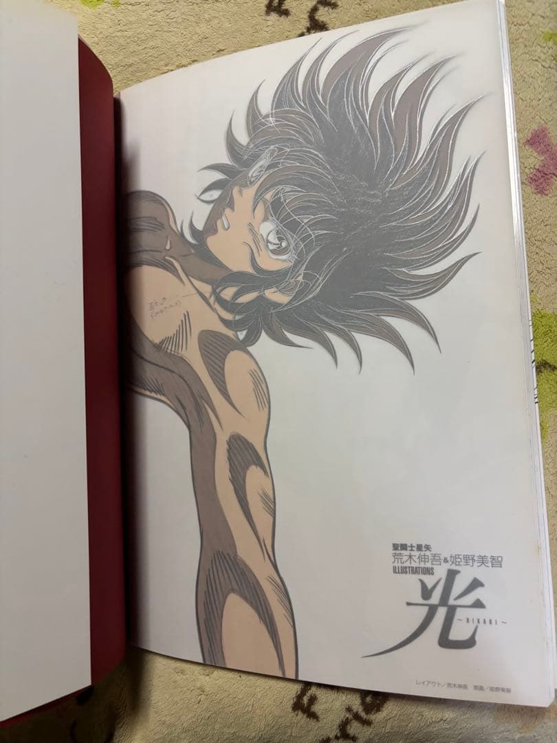 聖闘士星矢 荒木伸吾&姫野美智 illustrations 光 イラスト集 初版