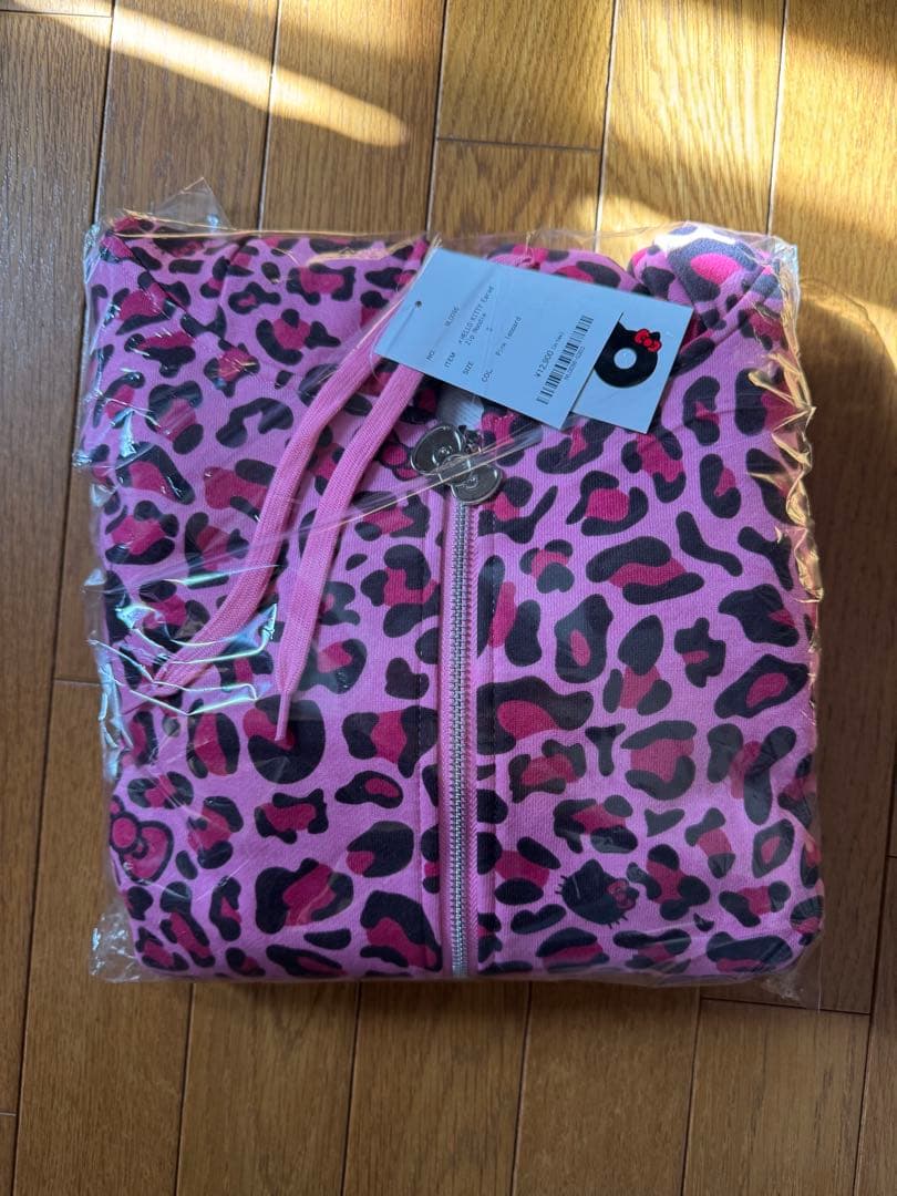 9090girl キティコラボパーカー　レオパード柄