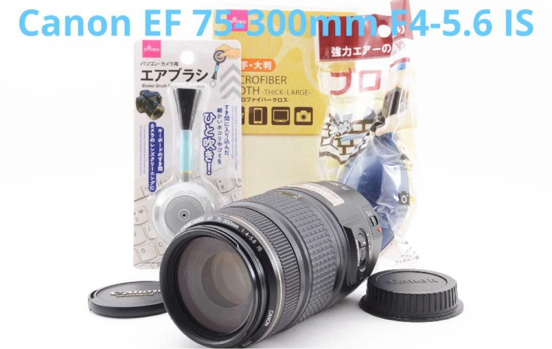 美品　手ブレ補正レンズ Canon EF 75-300mm F4-5.6 IS