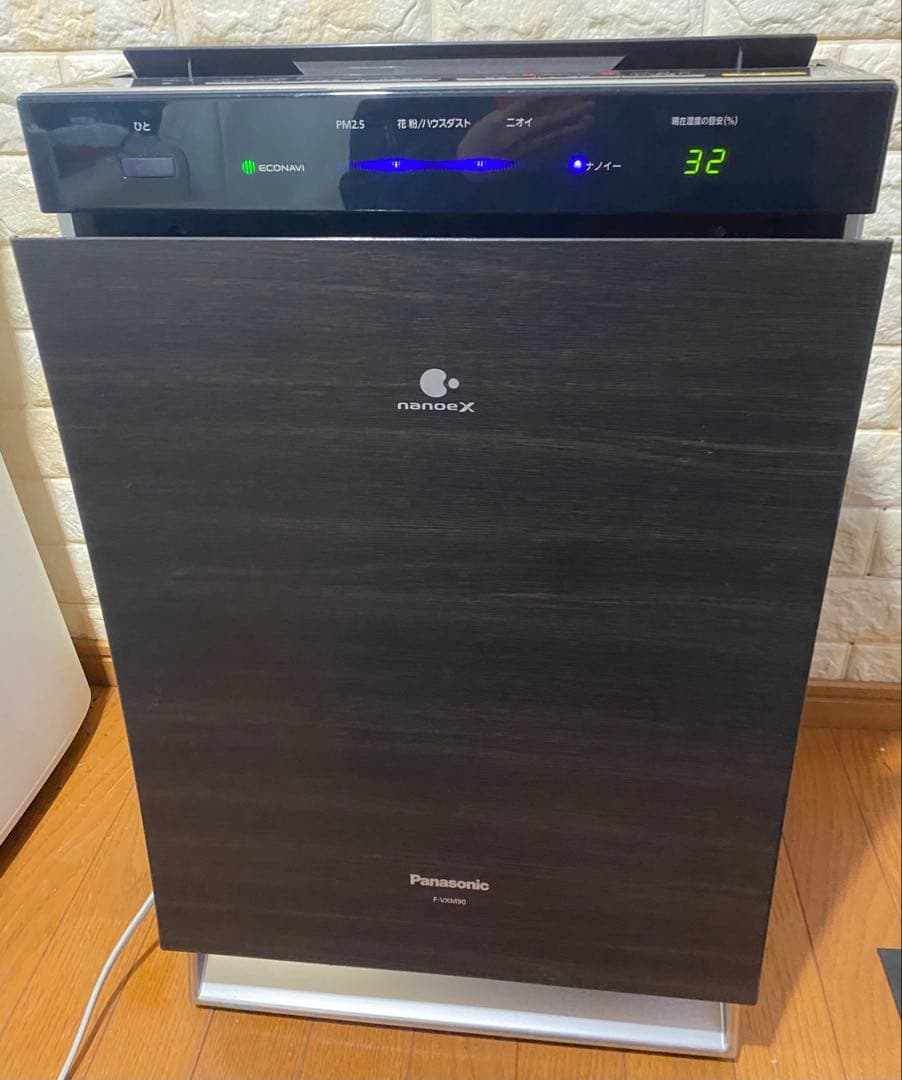 Panasonicパナソニック 加湿空気清浄機 F-VXM90 木目調