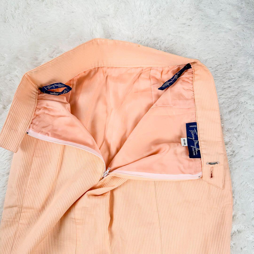 ティエリーミュグレー　セットアップ スカート　ジャケット　フォーマル　ピンク　M