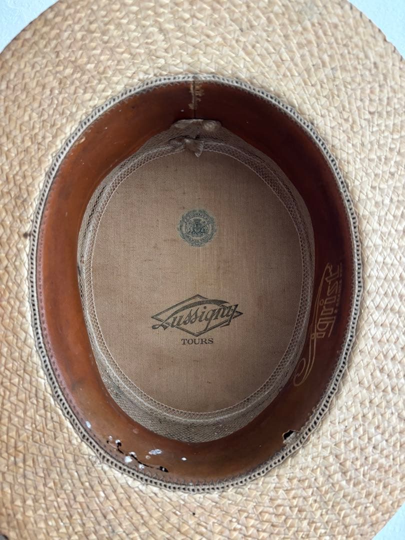 Tour ベージュアンティークカンカン帽
