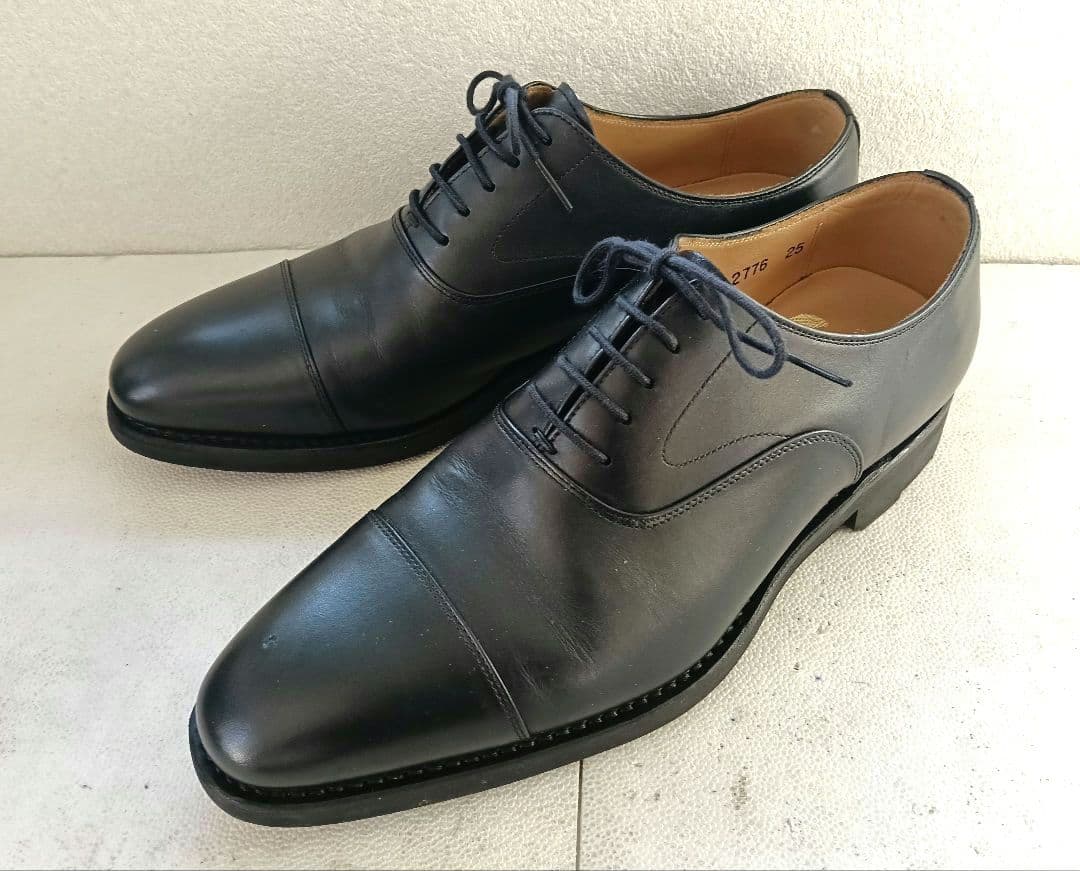 SCOTCH GRAIN 2776 シャインオアレインⅣ 25.0cm 黒