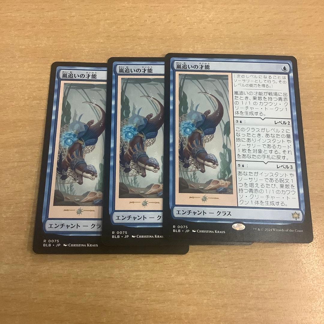MTG　嵐追いの才能　日本語版　3枚セット