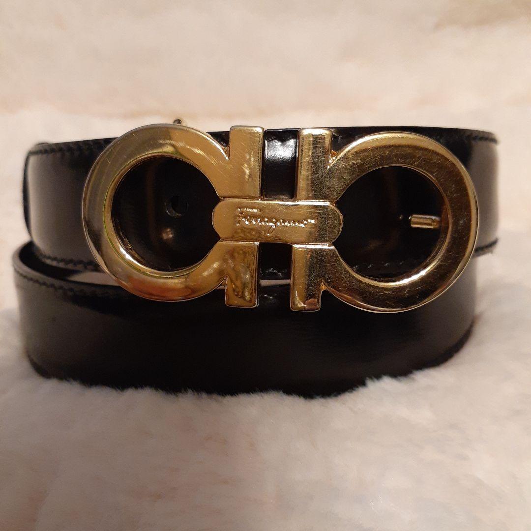 Salvatore Ferragamo フェラガモ ガンチーニ ベルト ゴールド