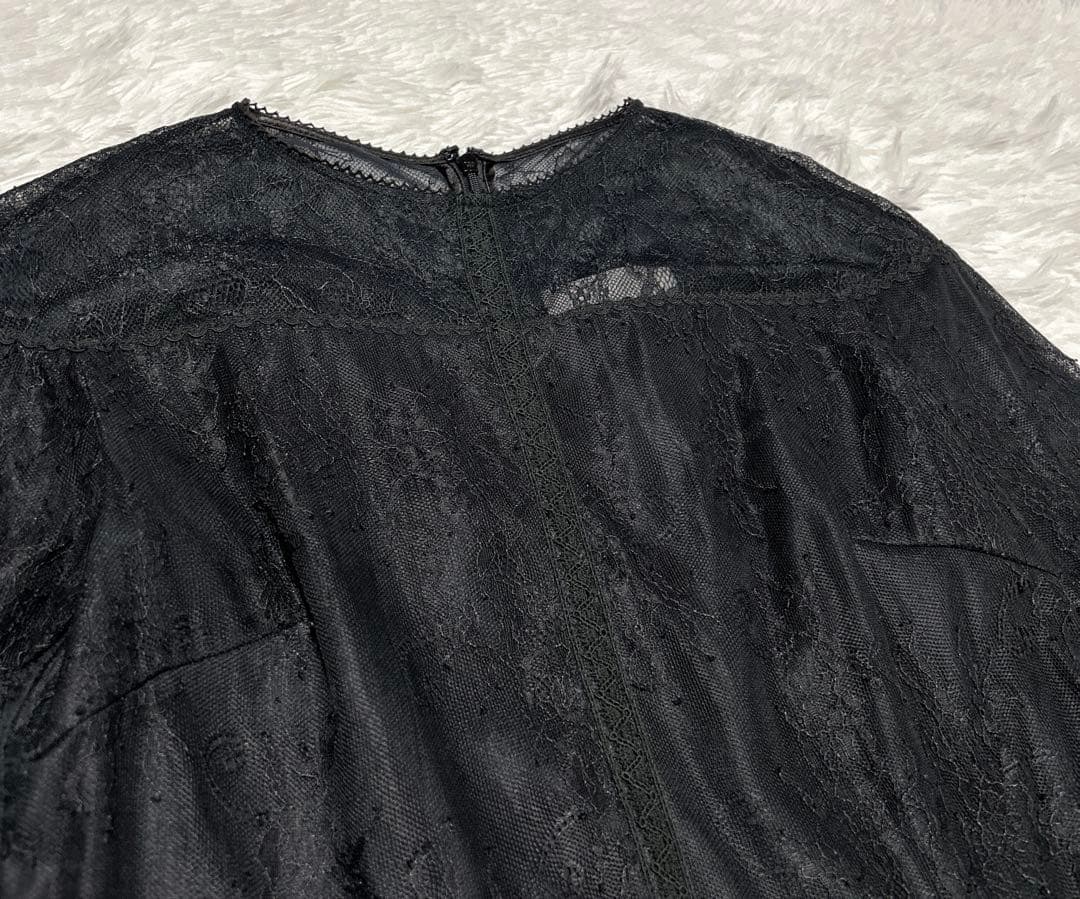 CELFORD チュールレースロングワンピース　松田聖子さん着用　ブラック　36