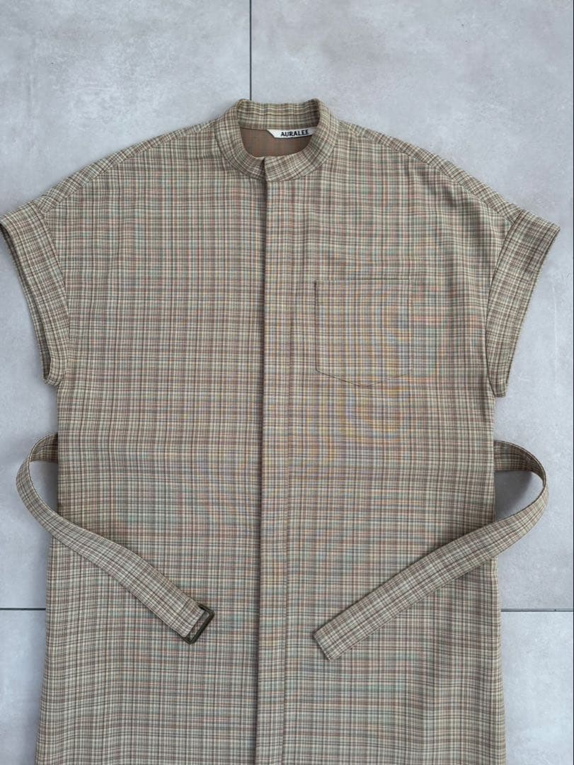オーラリーAURALEE チェックワンピース