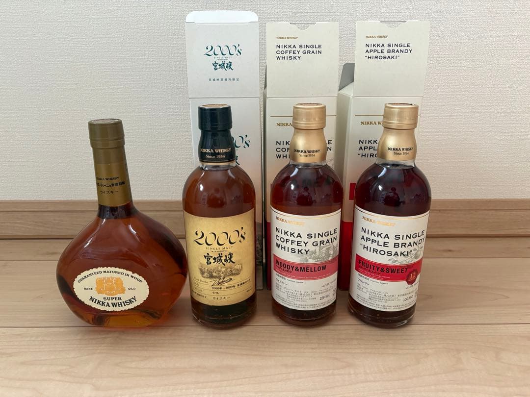 宮城峡2000とその他限定500ml 2本　初号スーパーニッカ復刻版1本