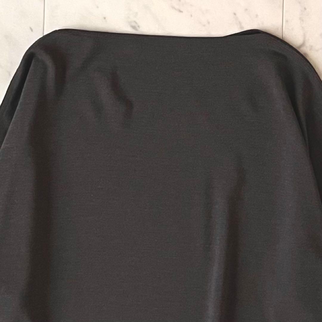 極美品＊ヨーガンレール ウールシルクチュニックワンピース M チャコールブラウン