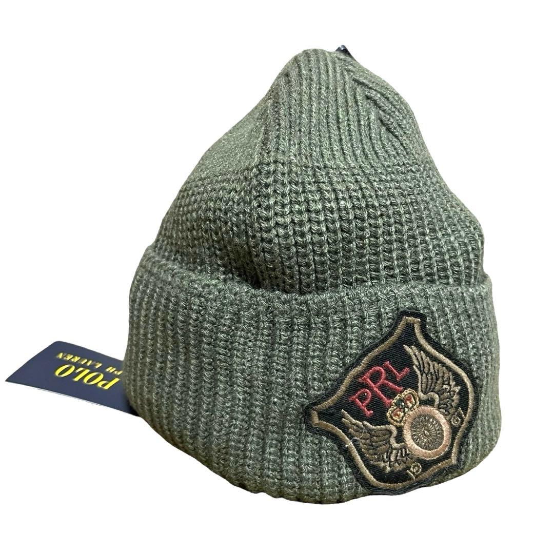 p*n様 【新品】ラルフローレン ポロタイガー ニット帽 ビーニー オリーブ ワ