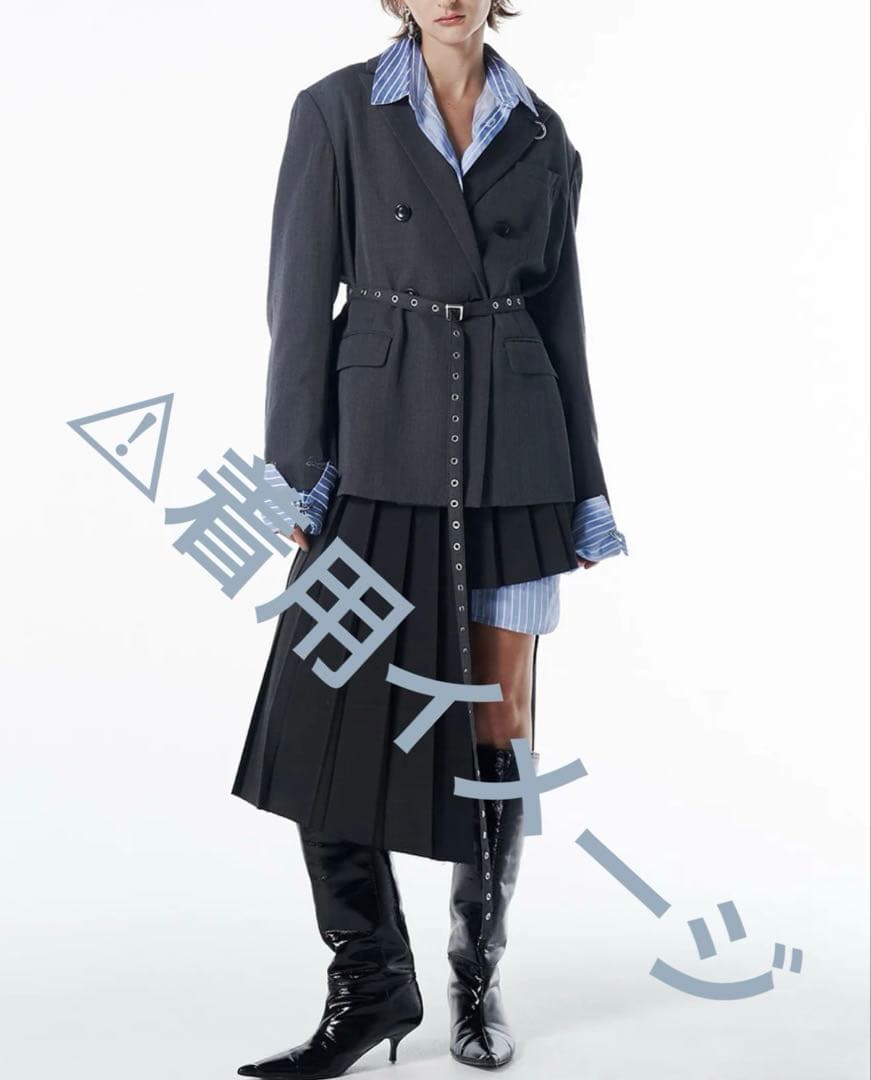 ジャケット・アウター josemoon BELTED TAILORED JACKET