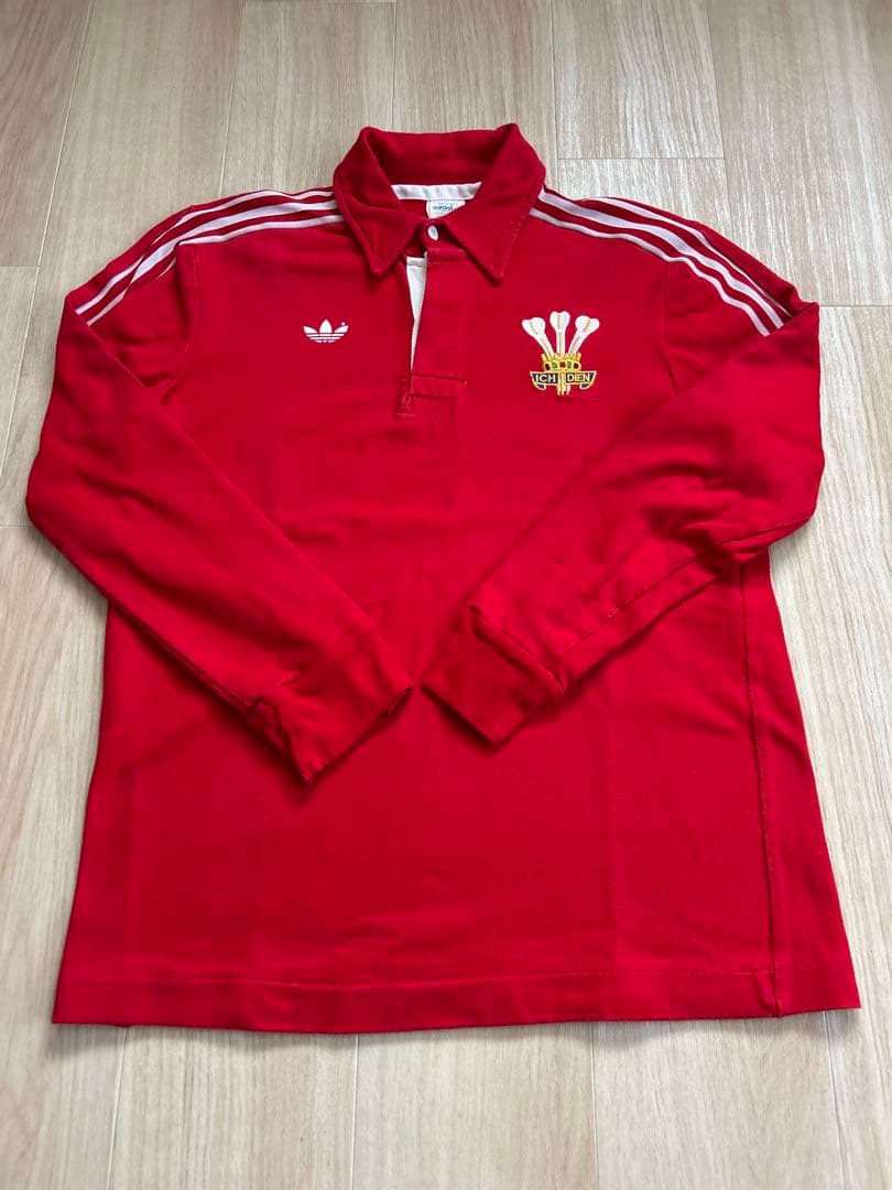 レアモデル 80s ウェールズ代表モデル ラグビージャージ アディダス