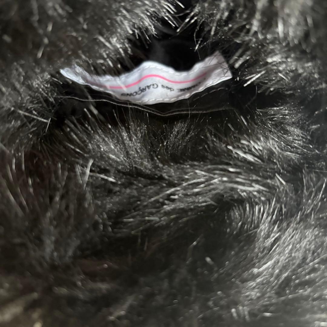 COMME des GARCONS GIRL ブラック　 ファー 　ハンドバッグ