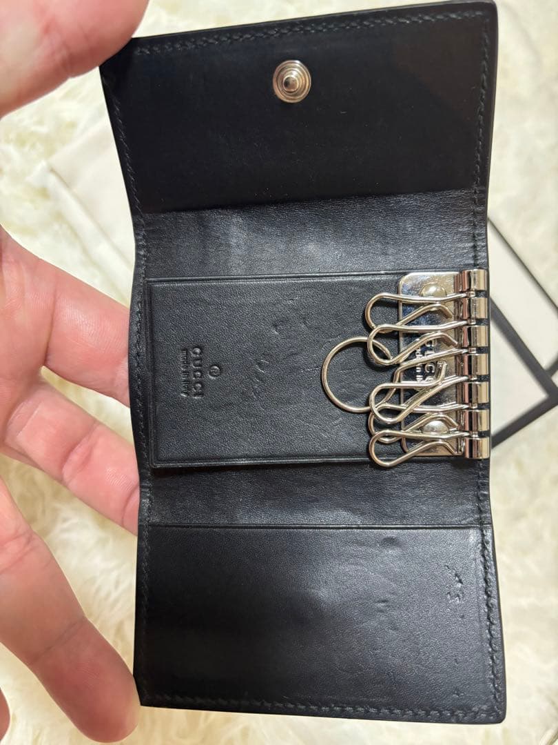 ぼーちゃんさん専用！GUCCI　グッチ 6連キーケース シェリーライン