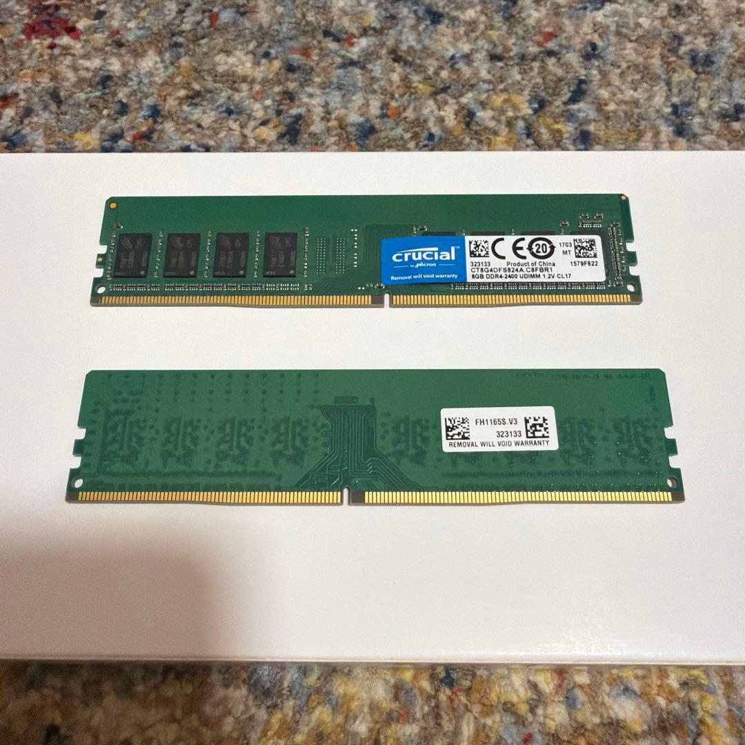 crucial DDR4 8GB×2 セット　メモリー 2400MHz
