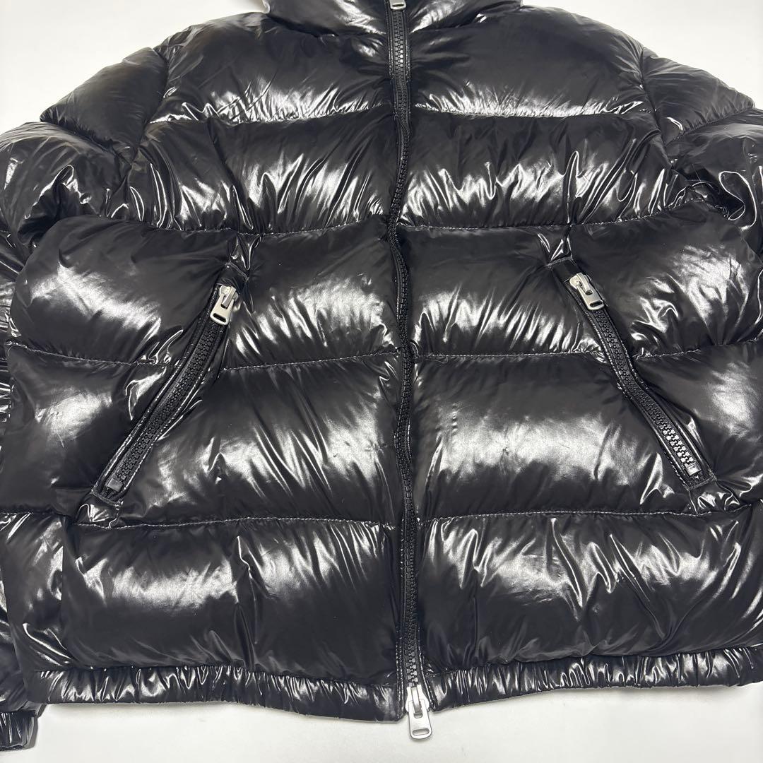 ✨美品✨ザラ 光沢 ダウンジャケット【40】M ブラック Y2K肉厚