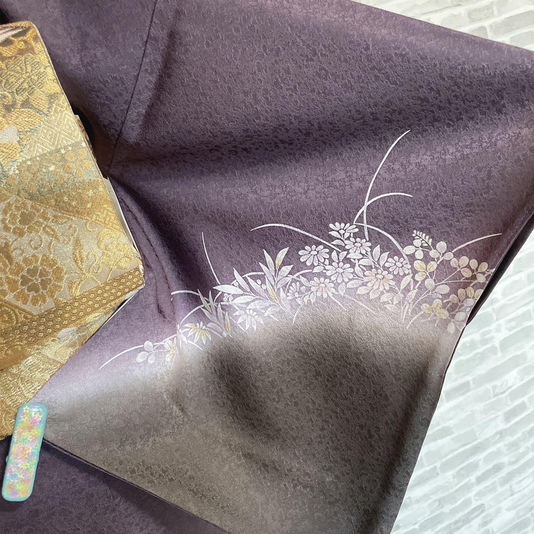 訪問着　フルセット　吉祥花　静けさの中で　金彩加工　ニューはれやか加工　Q3