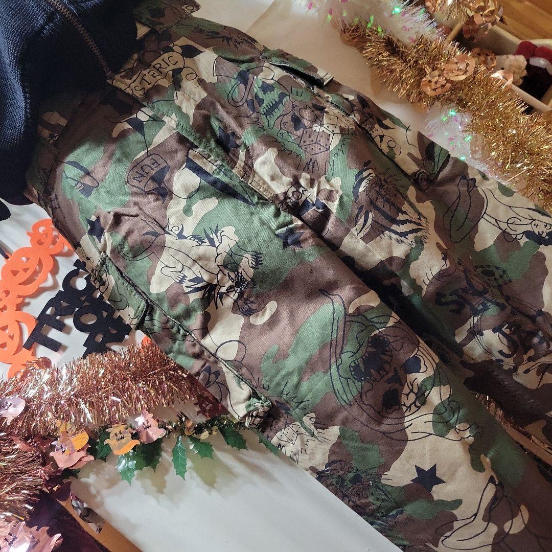 SYAR新品未使用ヒステリックグラマー総柄カモフラベルト付きパンツ