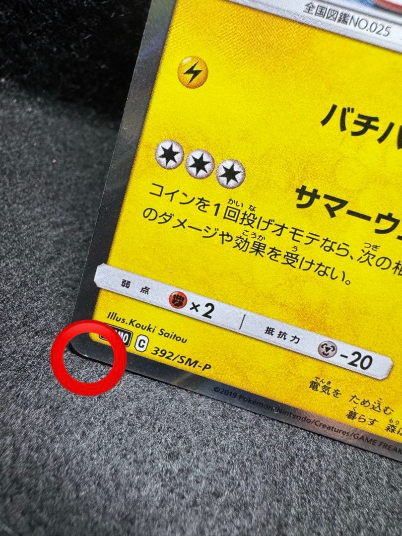 海で遊ぶピカチュウ 396/SM-P