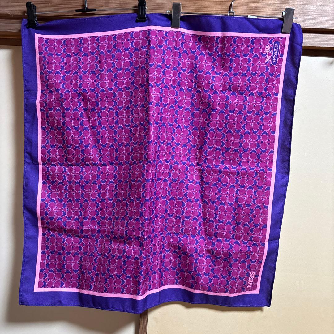 Coach ロゴ柄 ブラック ロングブーツ　おまけ付き　スカーフ