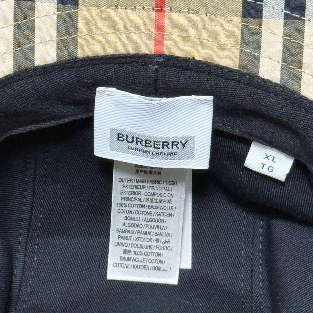 【極美品】 BURBERRY バーバリー ノバチェックバケットハット XL
