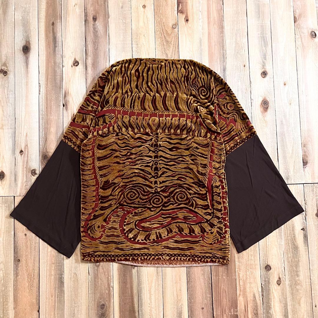 Jean Paul Gaultier FEMME ベロア エンボス カットソー