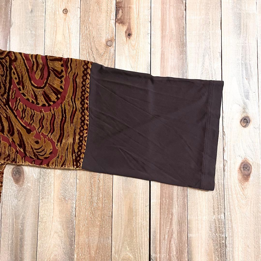 Jean Paul Gaultier FEMME ベロア エンボス カットソー