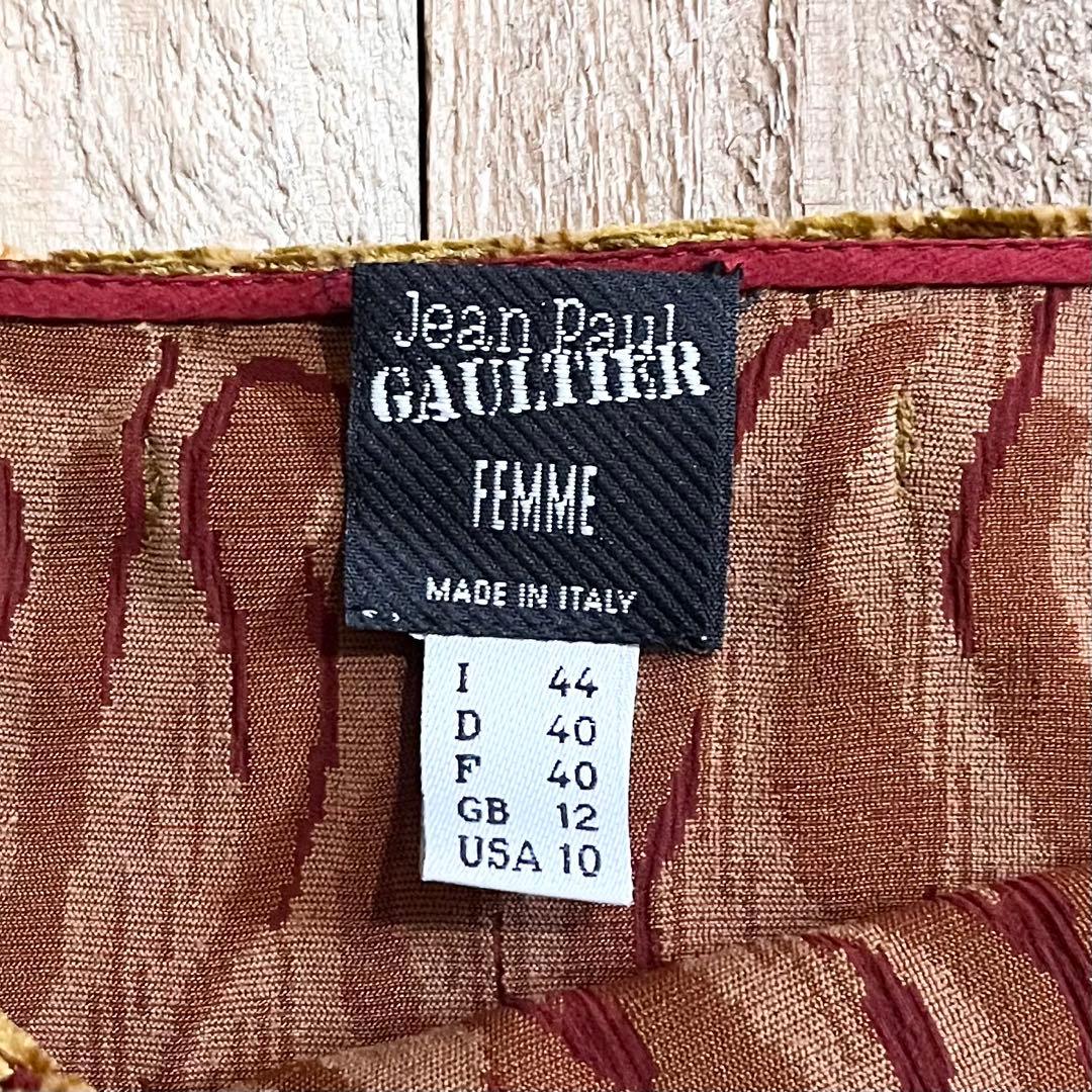 Jean Paul Gaultier FEMME ベロア エンボス カットソー