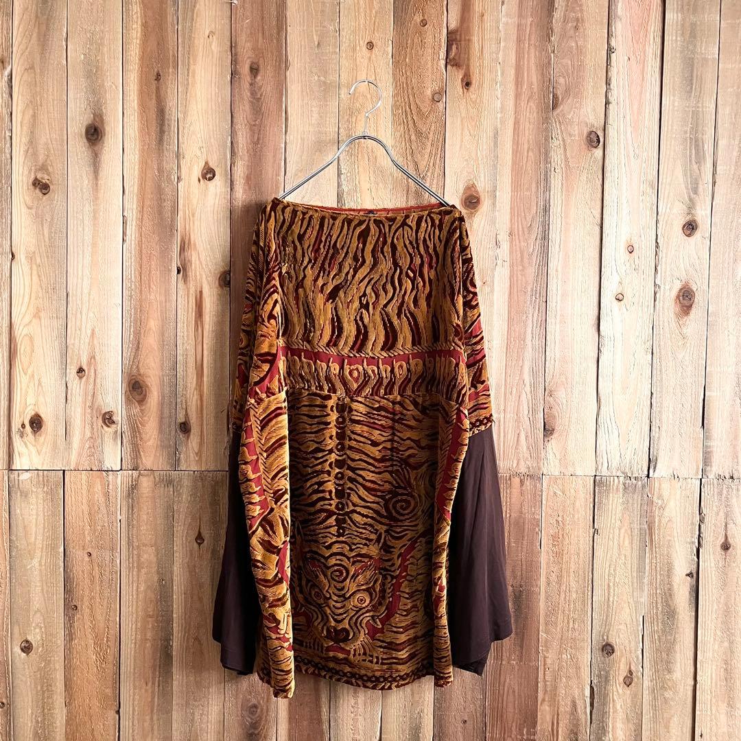 Jean Paul Gaultier FEMME ベロア エンボス カットソー