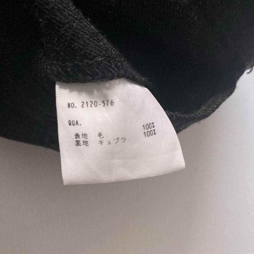 【完売】LAD MUSICIAN　ツータックテーパードワイドスラックス 花柄 黒