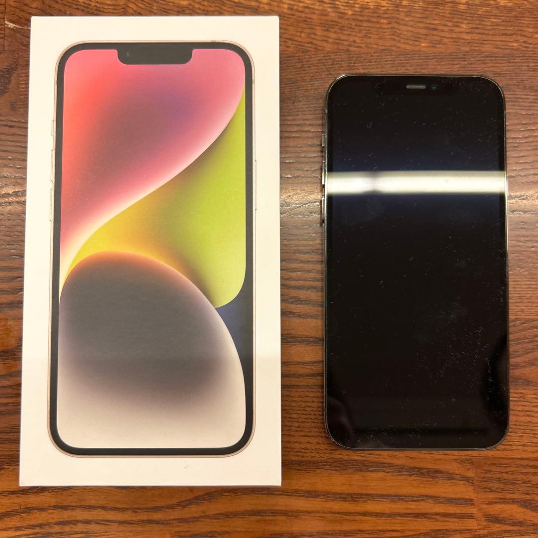 iPhone 12 pro グラファイト 256 GB 箱あり Sim解除済み