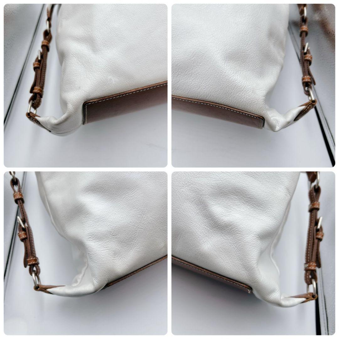 希少色Felisi フェリージ ボストンバッグ オールレザー ホワイト ビジネス