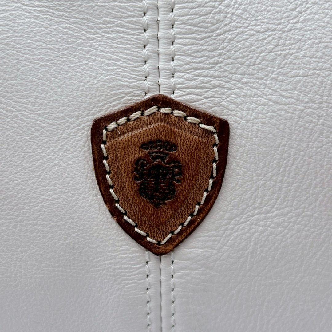 希少色Felisi フェリージ ボストンバッグ オールレザー ホワイト ビジネス