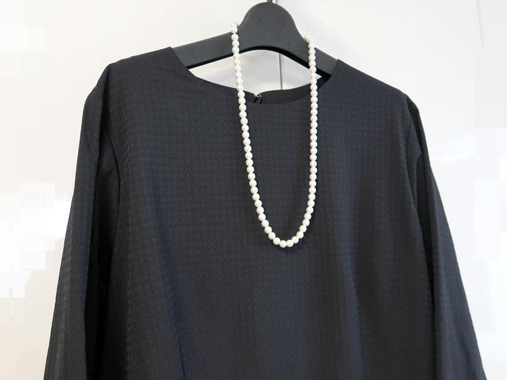 美品■ニューヨーカー■大きいサイズ17号■千鳥格子のワンピース■黒　フォーマル