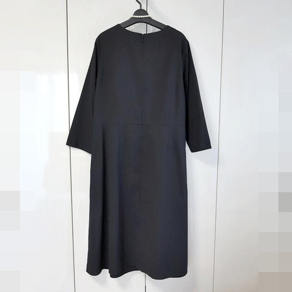 美品■ニューヨーカー■大きいサイズ17号■千鳥格子のワンピース■黒　フォーマル