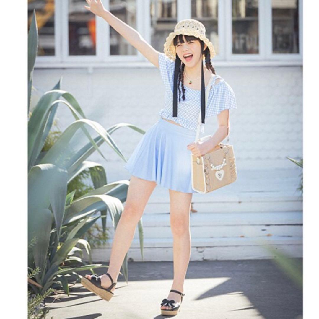 メゾピアノ　【SWIM】ショルダーリボンフリル swimwear(2WAY)