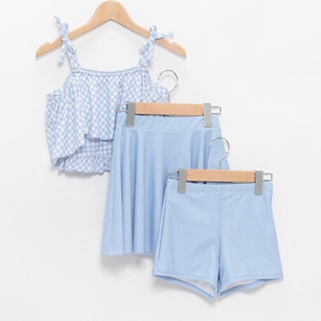 メゾピアノ　【SWIM】ショルダーリボンフリル swimwear(2WAY)