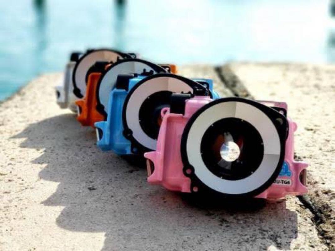 最終日セール❣️OLYMPUS TG-6 水中ハウジングセット レッド赤