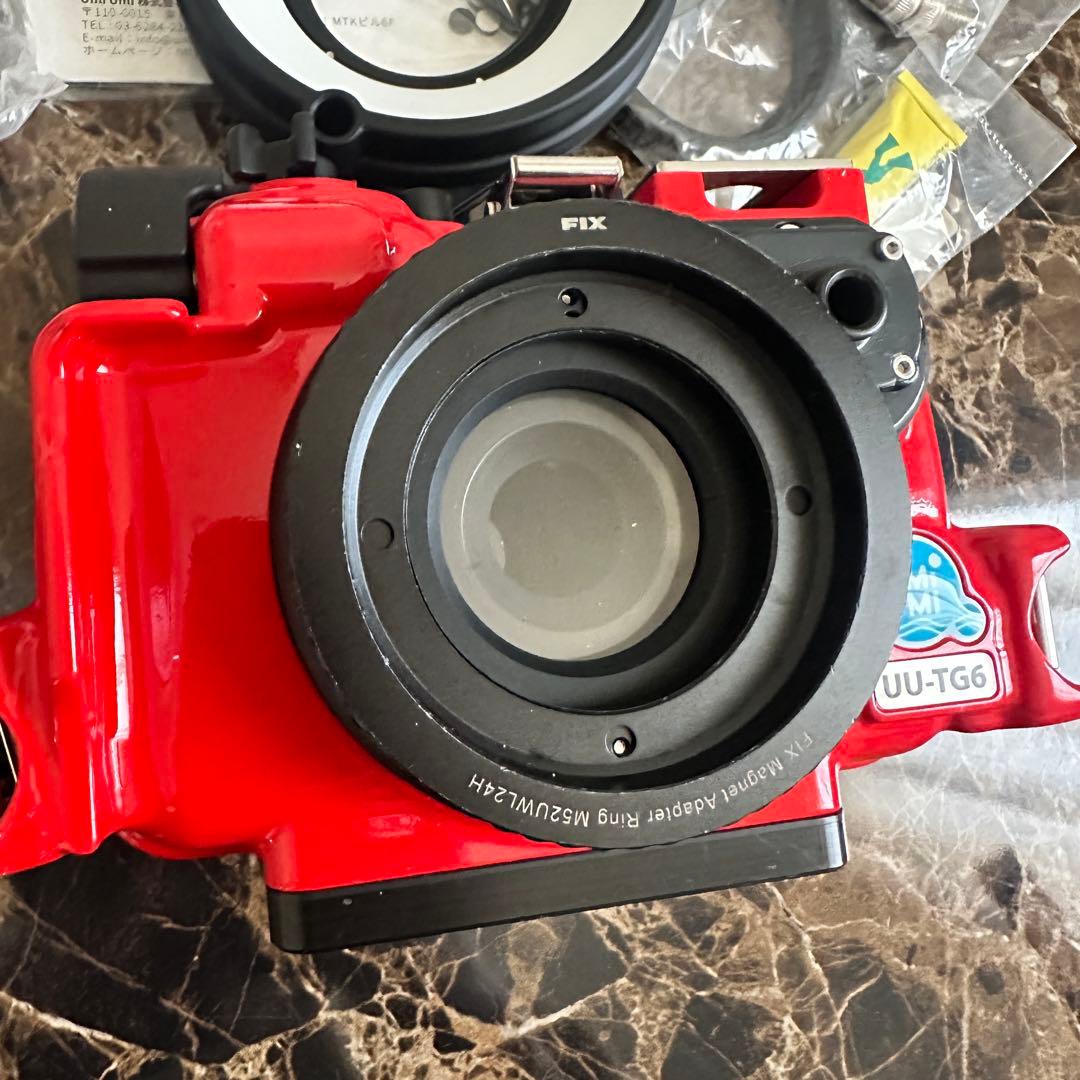 最終日セール❣️OLYMPUS TG-6 水中ハウジングセット レッド赤