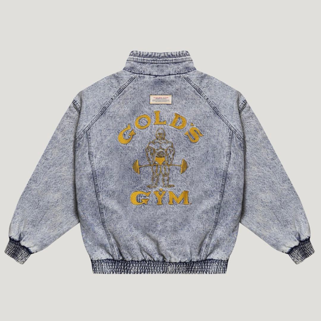 LÝFT × GOLD'S GYM OVERSIZE DENIM JACKET